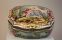 Porcelain Box Pink With Victorian Setting "5621"