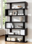 Barnes Dark Brown Six - Shelf Bookcase FP-6D By Baxton Studio