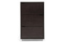 Simms Dark Brown Shoe Cabinet FP-3OUSH-CAPPUCINO By Baxton Studio