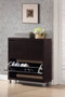 Simms Dark Brown Shoe Cabinet FP-2OUS-Cappucino By Baxton Studio