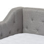 Perry Light Grey Fabric Daybed With Trundle CF8940-Light Grey-Daybed By Baxton Studio