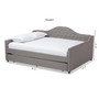 Eliza Modern And Contemporary Daybed CF8940-Grey-Daybed-F/T By Baxton Studio