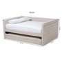 Alena Modern And Contemporary Daybed CF8825-Light Beige-Daybed-F/T By Baxton Studio