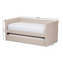 Alena Light Beige Fabric Daybed With Trundle CF8825-Light Beige-Daybed By Baxton Studio