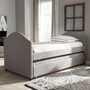 Alessia Grey Fabric Daybed With Guest Trundle Bed CF8751-Grey-Day Bed By Baxton Studio