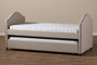 Alessia Beige Fabric Daybed With Guest Trundle Bed CF8751-Beige-Day Bed By Baxton Studio