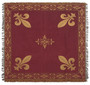 Fleur De Lys Red European Throw "WW-510-899"