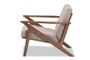 Bianca Fabric Tufted Lounge Chair Bianca-Light Grey/Walnut Brown-CC By Baxton Studio
