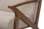 Bianca Fabric Tufted Lounge Chair Bianca-Light Grey/Walnut Brown-CC By Baxton Studio