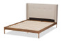 Brooklyn Walnut Wood Full Platform Bed BBT6653-Light Beige-Full-6086-1 By Baxton Studio