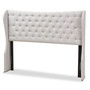 Cadence Tufted Queen Winged Headboard BBT6631-Greyish Beige-Queen HB By Baxton Studio