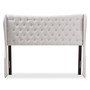 Cadence Tufted King Winged Headboard BBT6631-Greyish Beige-King HB By Baxton Studio