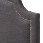 Cora Grey Fabric Upholstered Queen Headboard BBT6564-Dark Grey-Queen HB By Baxton Studio