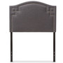 Aubrey Grey Fabric Upholstered Twin Headboard BBT6563-Dark Grey-Twin HB By Baxton Studio