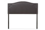Aubrey Grey Fabric Upholstered Queen Headboard BBT6563-Dark Grey-Queen HB By Baxton Studio