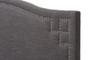 Aubrey Grey Fabric Upholstered Queen Headboard BBT6563-Dark Grey-Queen HB By Baxton Studio