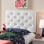 Viviana Leather Button-Tufted Twin Headboard BBT6506-White-Twin HB By Baxton Studio
