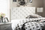 Viviana Leather Button-Tufted Full Headboard BBT6506-White-Full HB By Baxton Studio
