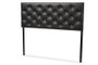 Viviana Faux Leather Button-Tufted Full Headboard BBT6506-Black-Full HB By Baxton Studio