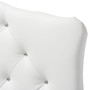 Rita Leather Button-Tufted Scalloped Twin Headboard BBT6503-White-Twin HB By Baxton Studio
