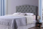 Rita Full Button-Tufted Scalloped Headboard BBT6503-Grey-Full HB By Baxton Studio