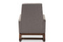 Yashiya Retro Grey Fabric Upholstered Rocking Chair BBT5199-Grey By Baxton Studio