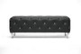 Stella Crystal Tufted Black Leather Bench BBT5119-black-Bench By Baxton Studio