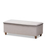 Greyish Beige Fabric Upholstered Storage Ottoman Bench BBT3156-Greyish Beige By Baxton Studio