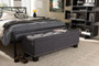 Hannah Button-Tufted Ottoman Bench BBT3136-OTTO-Dark Grey-H1217-20 By Baxton Studio