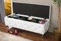 Seine White Leather Storage Ottoman BBT3112-White-Storage Bench By Baxton Studio