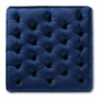 Transitional Blue Velvet Button Tufted Ottoman 502-Royal Blue-Otto By Baxton Studio