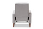 Light Grey Fabric Upholstered Lounge Chair 1705-Light Gray By Baxton Studio