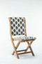 "85007" Misty Folding Chair (Pattern#4) - Black, White, Natural