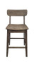 "76724" 24" Torino Non Swivel Stool-Wire-Brush