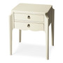 "7016304" Wilshire Glossy White Accent Table