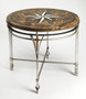 "5277025" Regina Fossil Stone & Metal Foyer Table