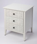 "5249304" Kinsley Glossy White 3-Drawer Accent Chest