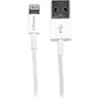 Startech.Com 1M (3Ft) White Apple 8-Pin Slim Lightning Connector To Usb Cable For Iphone / Ipod / Ipad "USBLT1MWS"