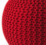 "3689293" Pincushion Red Woven Pouffe