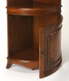 "3621101" Dowling Olive Ash Burl Corner Cabinet