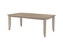 The Nook - Heathered Oak 80" Large Rectangular Leg Table 665-761