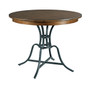 The Nook - Hewned Maple 54" Round Counter Height Table With Metal Base 664-54MCP