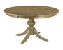 The Nook - Brushed Oak 54" Round Dining Table With Wood Base 663-54WP