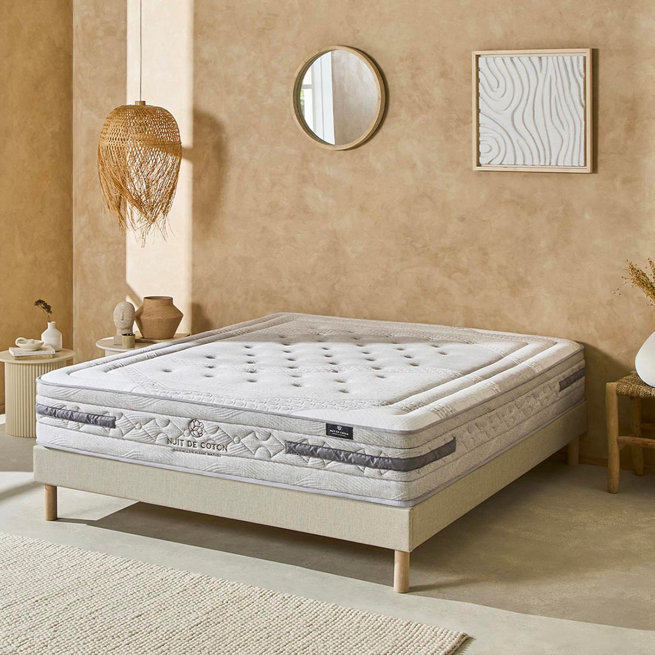 Ensemble Matelas Ressorts ensachés SERENADE avec sommier