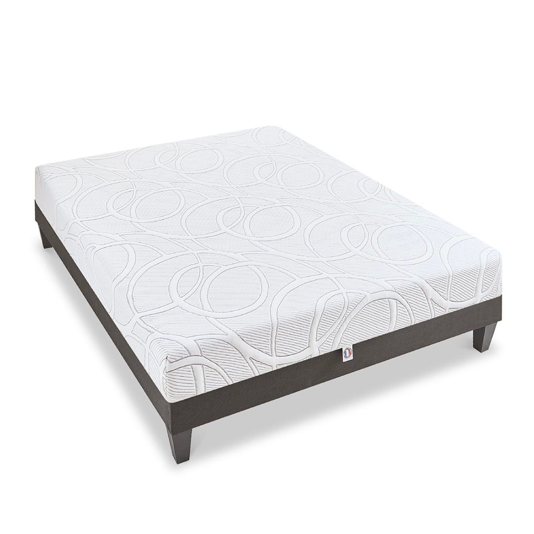 Ensemble Matelas Mémoire de forme EUPRAXIE avec sommier