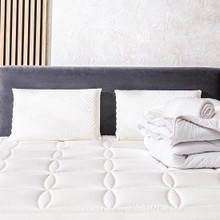 Prêt-à-dormir EMPEREUR avec Sommier, Couette, Oreillers et Protège-matelas 