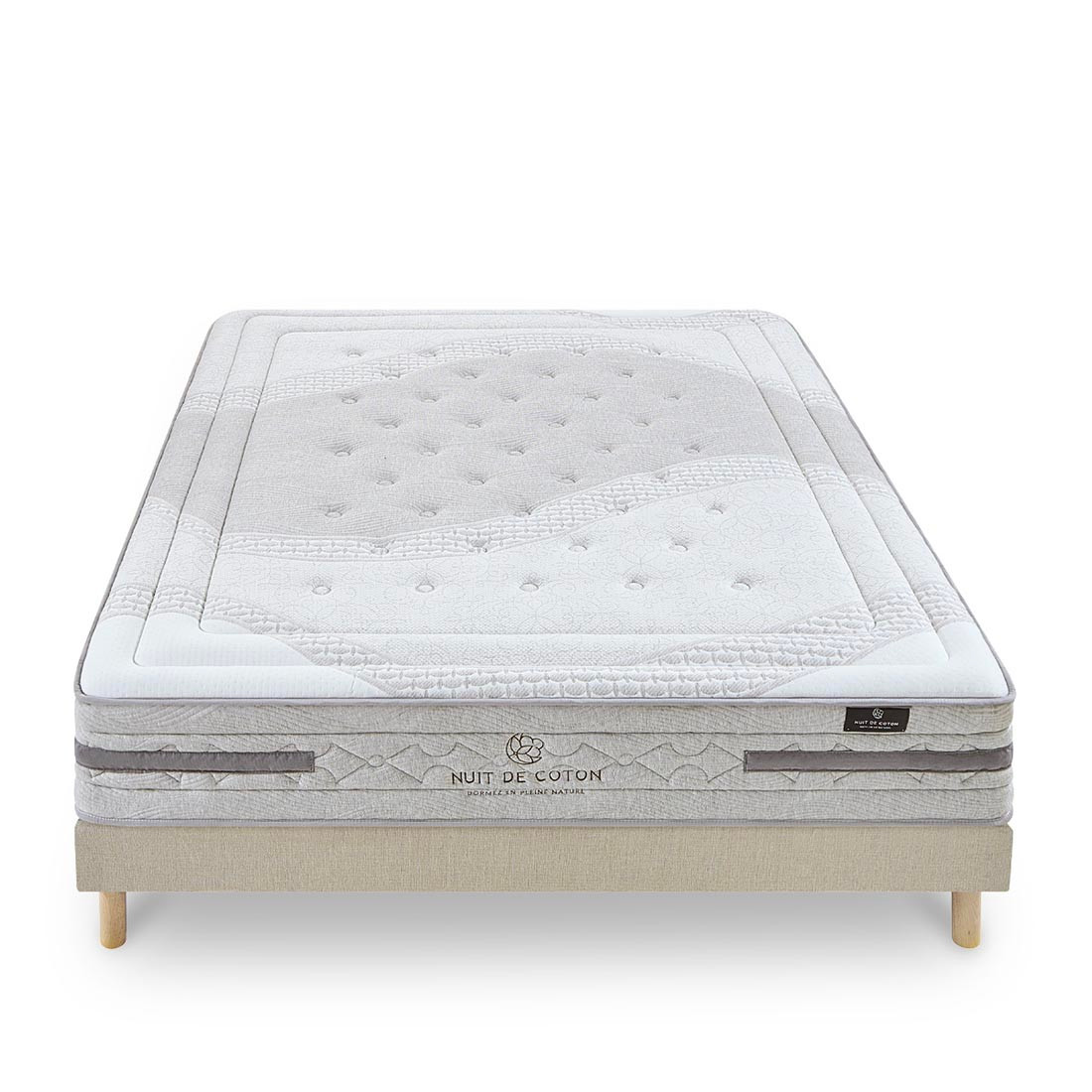 Ensemble Matelas Ressorts ensachés SERENADE avec sommier