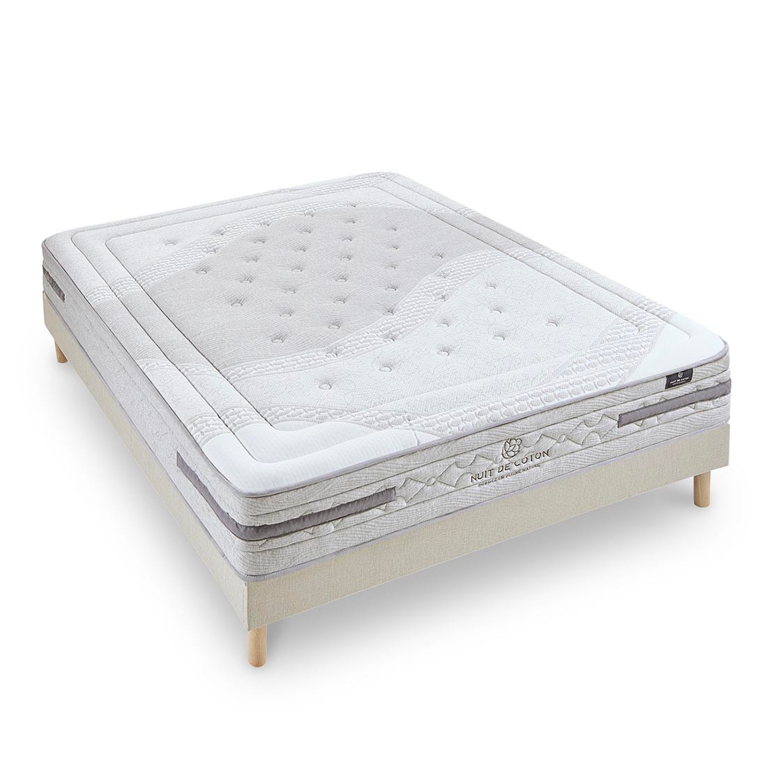 Ensemble Matelas Ressorts ensachés SERENADE avec sommier