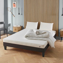 Prêt-à-dormir EGIO avec Sommier, Couette, Oreillers et Protège-matelas 