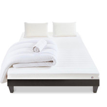 Prêt-à-dormir EGIO avec Sommier, Couette, Oreillers et Protège-matelas 